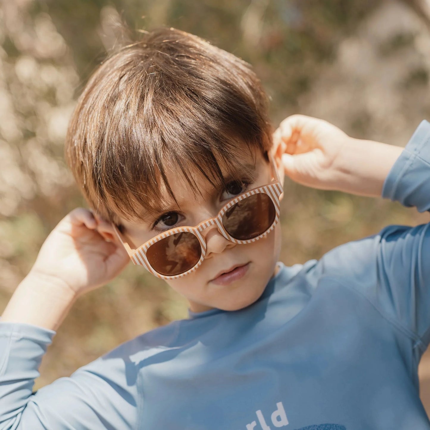 Little Dutch akiniai nuo saulės - Ocean Brown Stripes