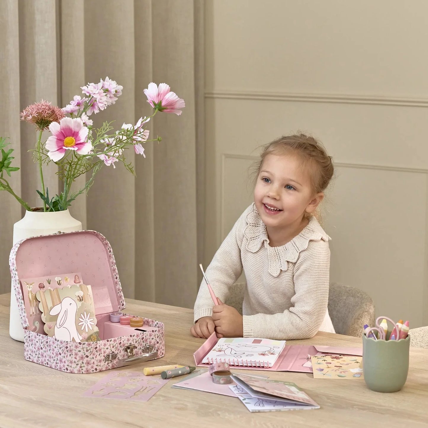 Little Dutch - kūrybinis rinkinys lagamine - Rosa & Fairy Garden