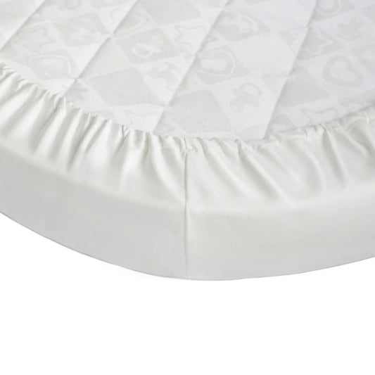 Ingvart paklodė su guma - Nika White Neutral 60x95