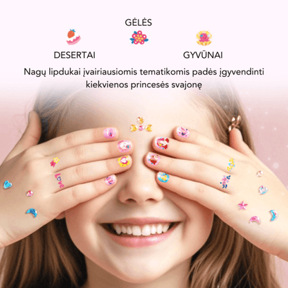 Mideer - Lipdukai nagams Princesės tematika