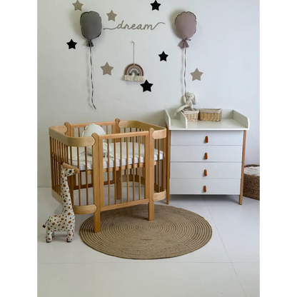 Ingvart komoda - Scandi white + natural