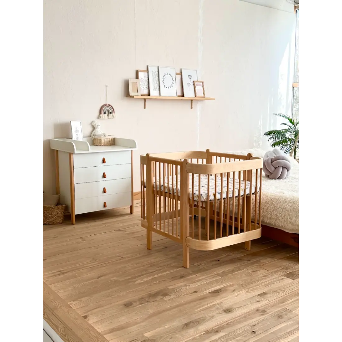 Ingvart komoda - Scandi white + natural