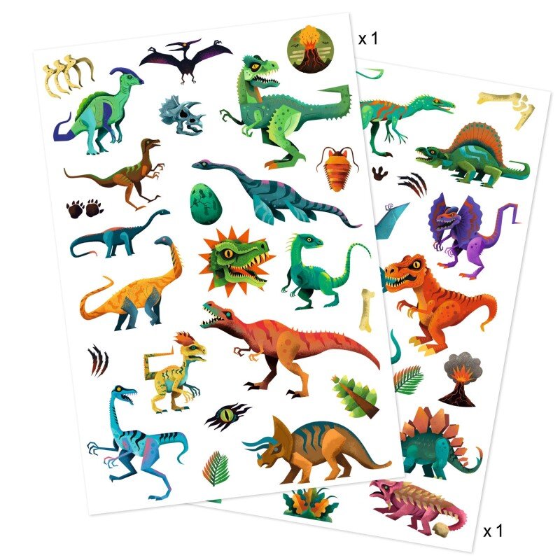 Djeco Tatuiruotės - Dinozaurai (50+ tatuiruočių)
