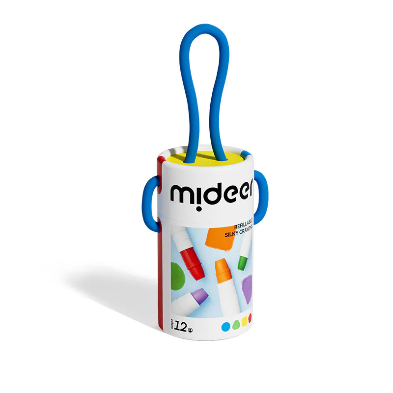 Mideer - Šilkinės kreidelės - 12 Spalvų