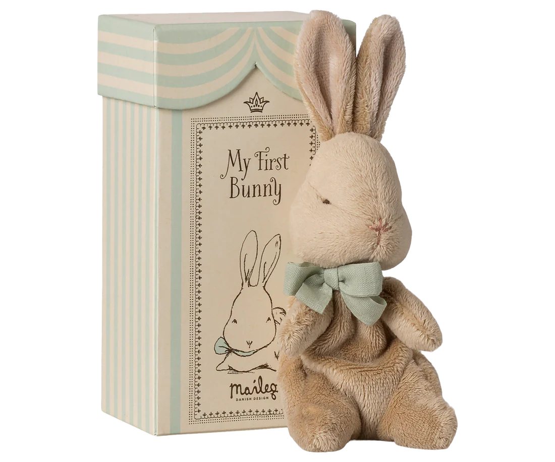 Maileg Kūdikio pirmasis žaisliukas - Zuikutis - Mint