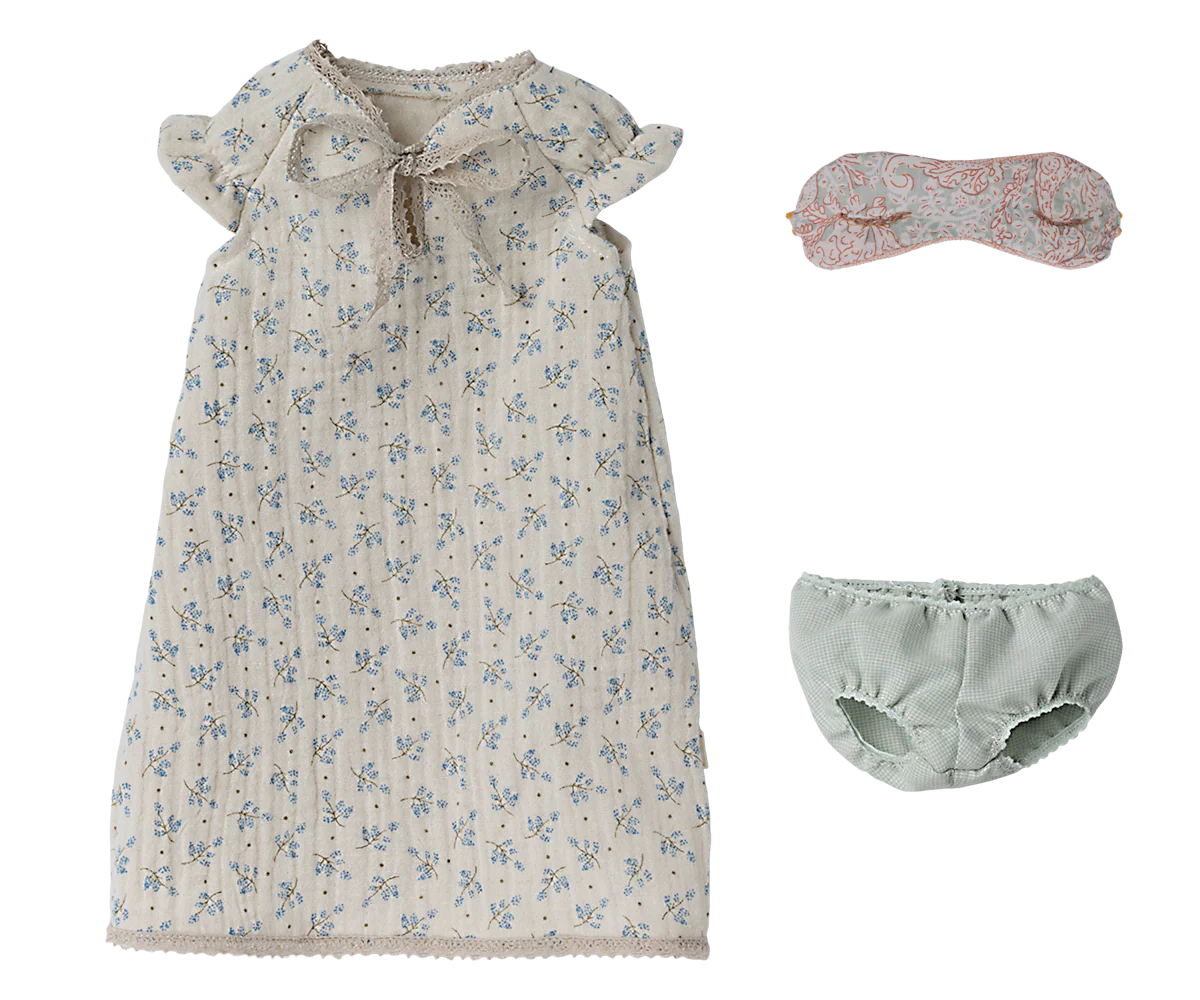 Maileg Maxi pelė 49cm - Nightgown