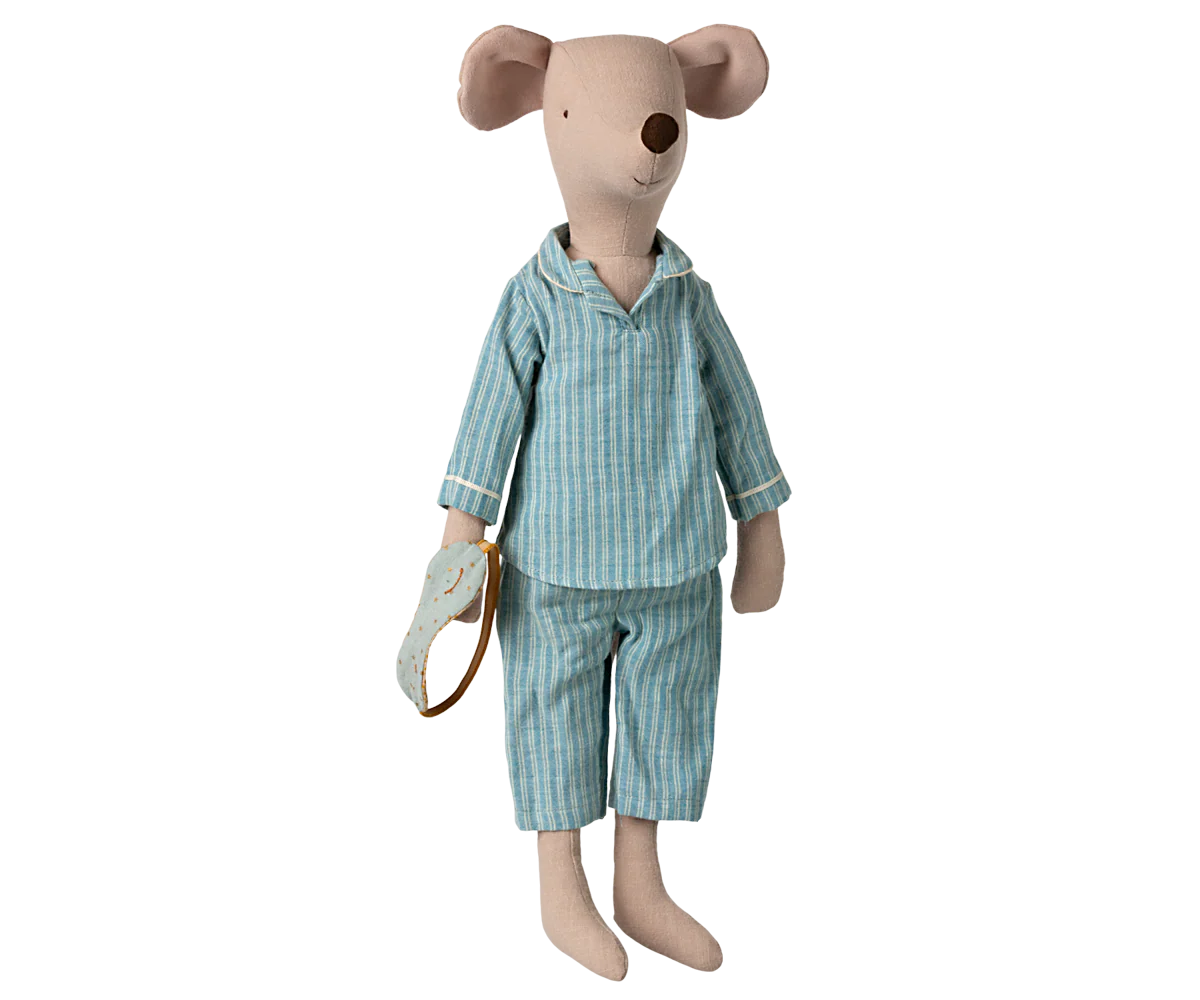 Maileg Maxi pelė 49cm - Pyjamas