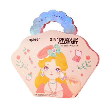 Mideer - 3in1 kūrybinių dirbtuvių rinkinys - Princesės fantazijų makiažas