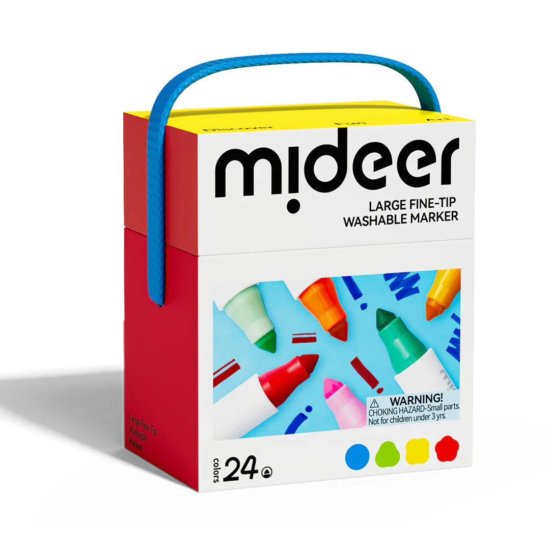 Mideer - nuplaunami markeriai flomasteriai - 24 spalvos