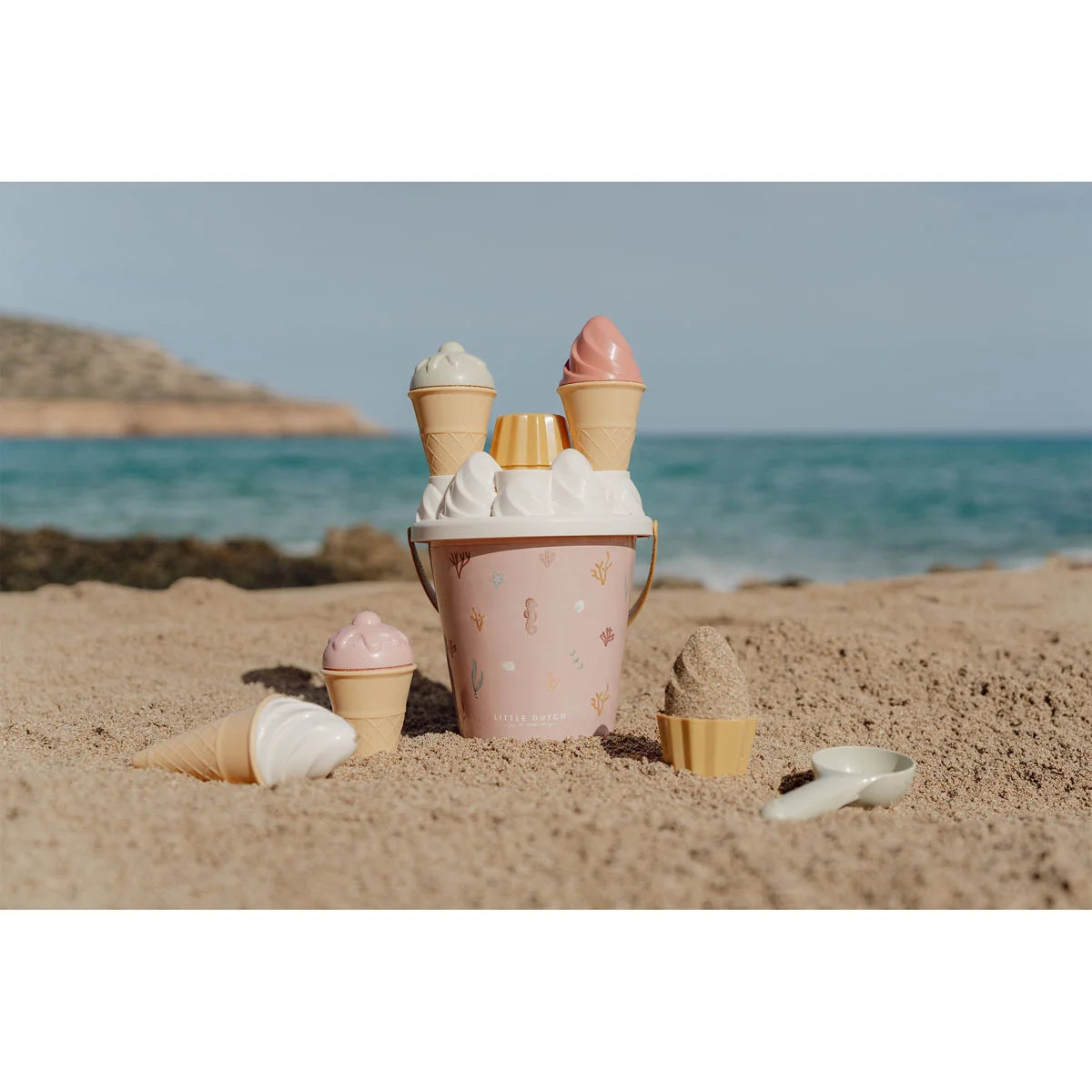 Little Dutch smėlio žaislų rinkinys 14 dalių - Ocean Dreams Pink