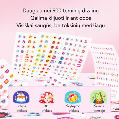 Mideer - Lipdukai nagams Princesės tematika