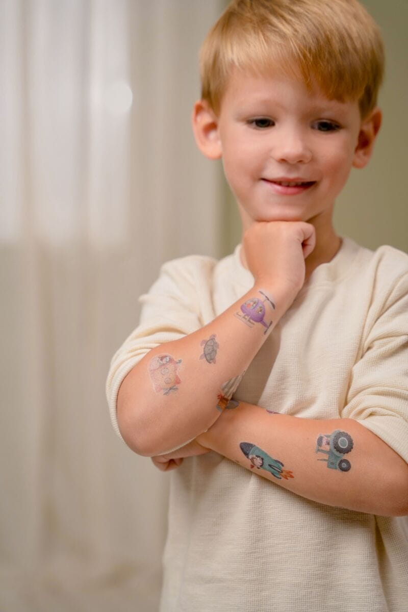 Little Dutch Vaikiškos laikinos tatuiruotės - Jim and Friends