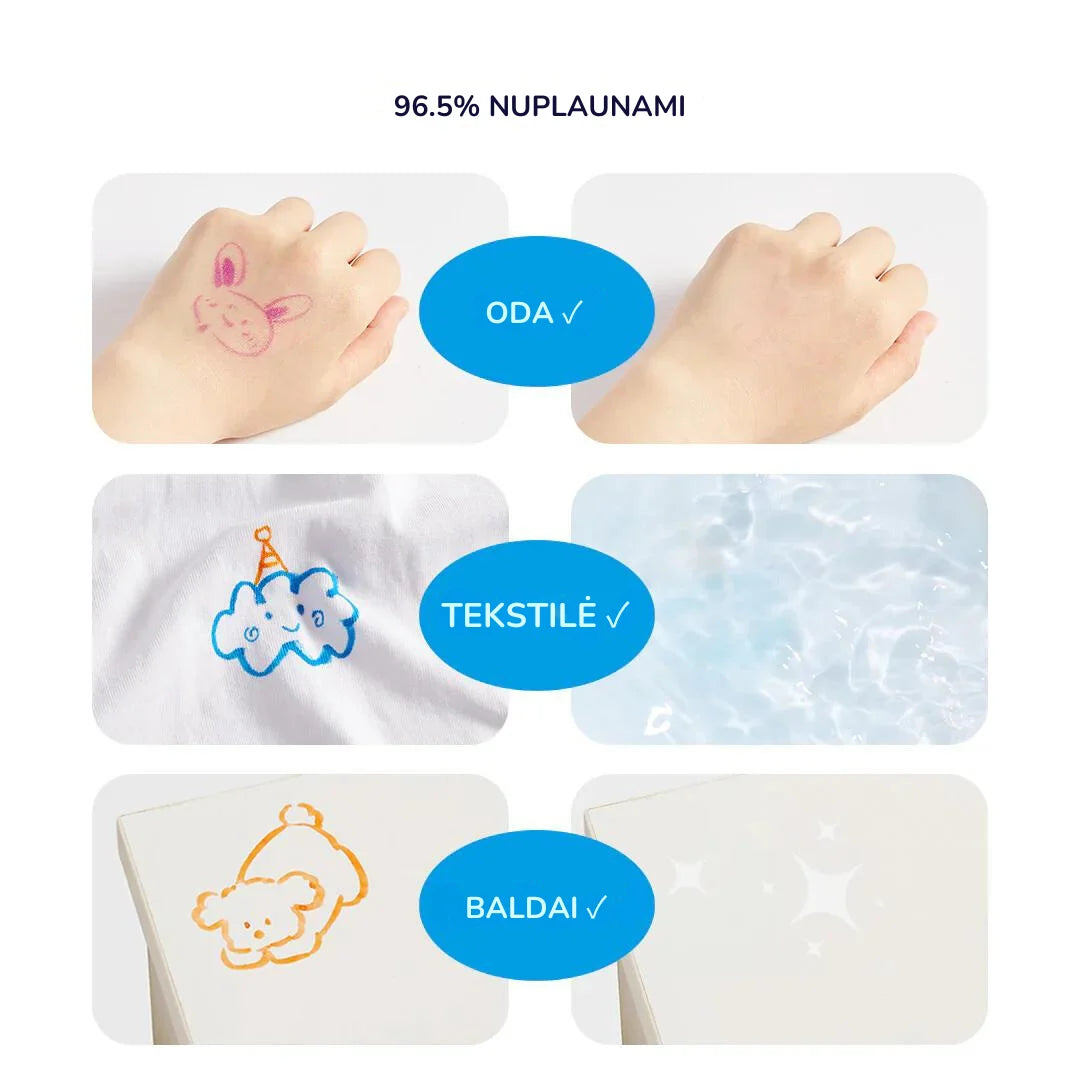 Mideer - Dvipusiai nuplaunami flomasteriai - 36 spalvos