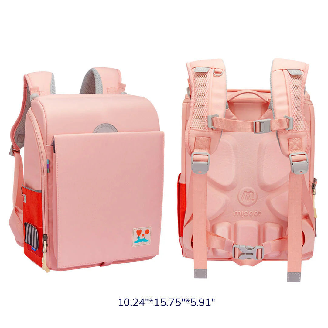 Mideer 3D juosmenį atpalaiduojanti mokyklinė kuprinė - Sakura Pink