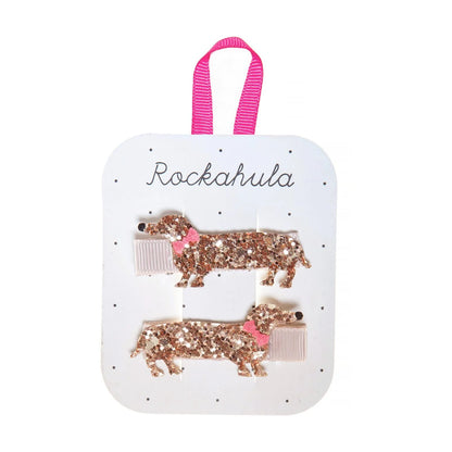 Rockahula plaukų segtukų rinkinys - Morris Sausage Dog