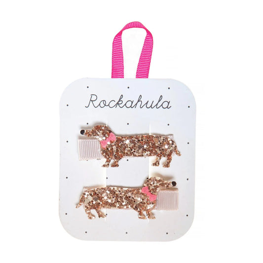 Rockahula plaukų segtukų rinkinys - Morris Sausage Dog