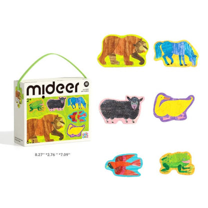 Mideer - Dėlionių rinkinys 6in1 – Miško gyvūnai
