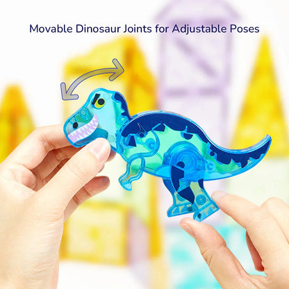Mideer - Magnetinis konstruktorius – Dinozaurai – 48 dalių