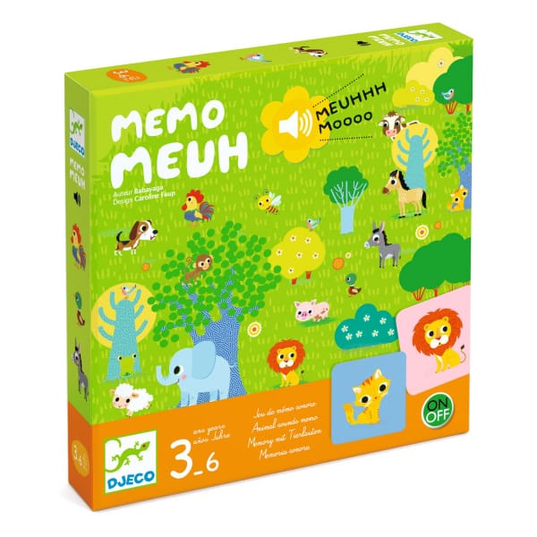 Djeco Žaidimas - Memo Meuh (Gyvūnų balsai)