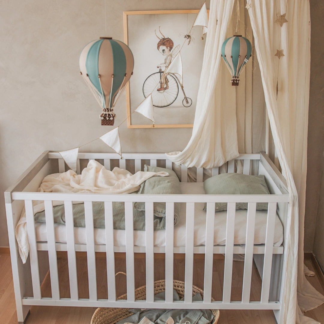 Pakabinamas dekoratyvinis oro balionas PASTEL GREEN-BEIGE