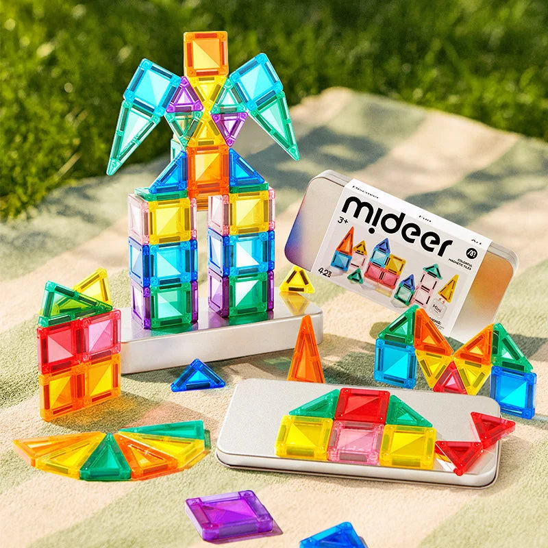 Mideer - kelioninis magnetinis konstruktorius metalinėje dėžutėje - 42 dalys