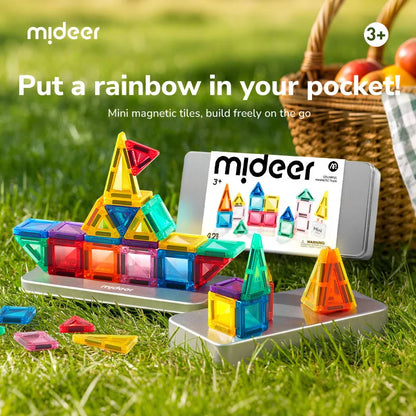 Mideer - kelioninis magnetinis konstruktorius metalinėje dėžutėje - 42 dalys