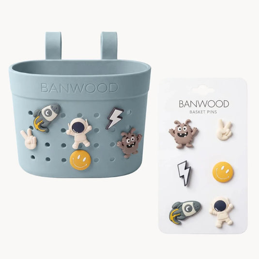 Banwood Krepselis Paspirtukui Ar Dviraciui Ir Zenkliukai Teal Space