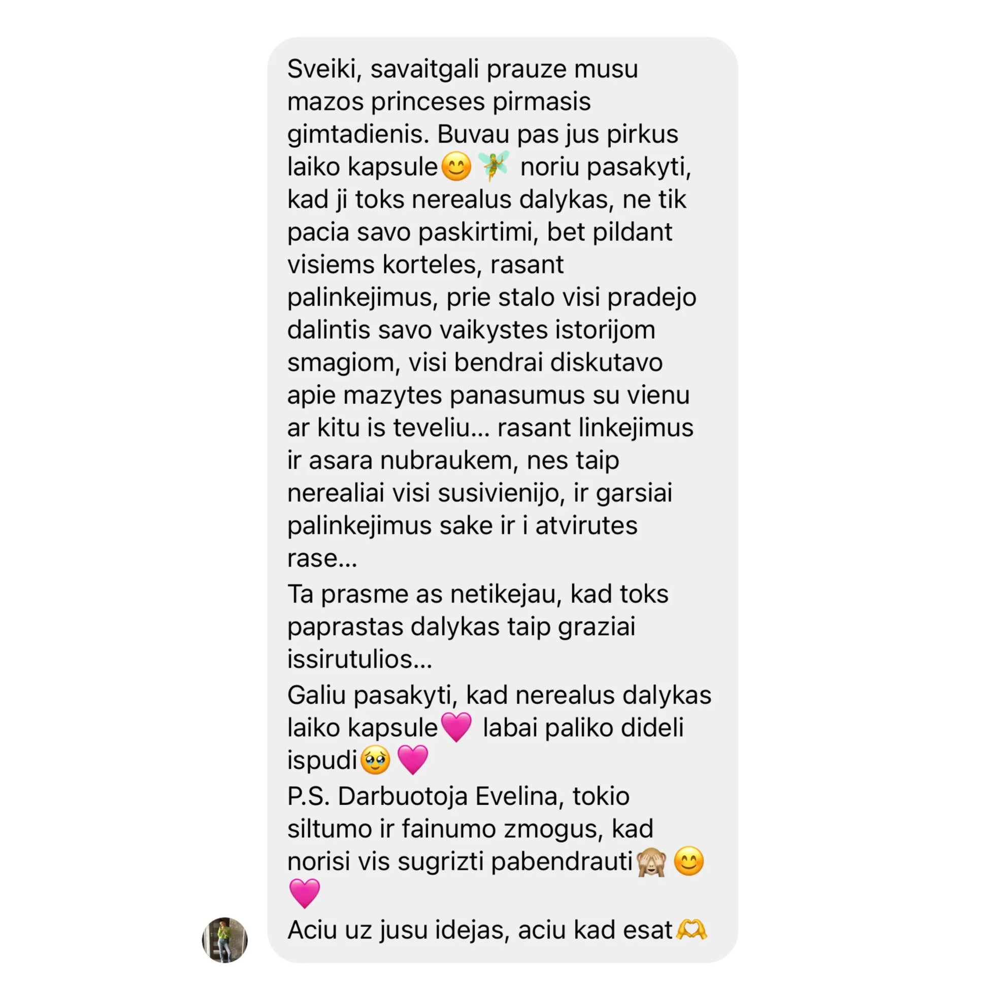 Personalizuojama Laiko Kapsulė