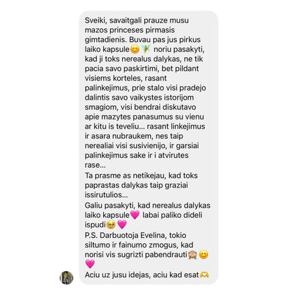 Personalizuojama Laiko Kapsulė