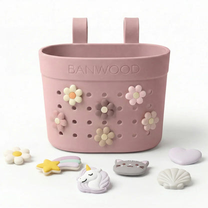 Banwood krepšelis paspirtukui ir dviračiui - Dusty rose