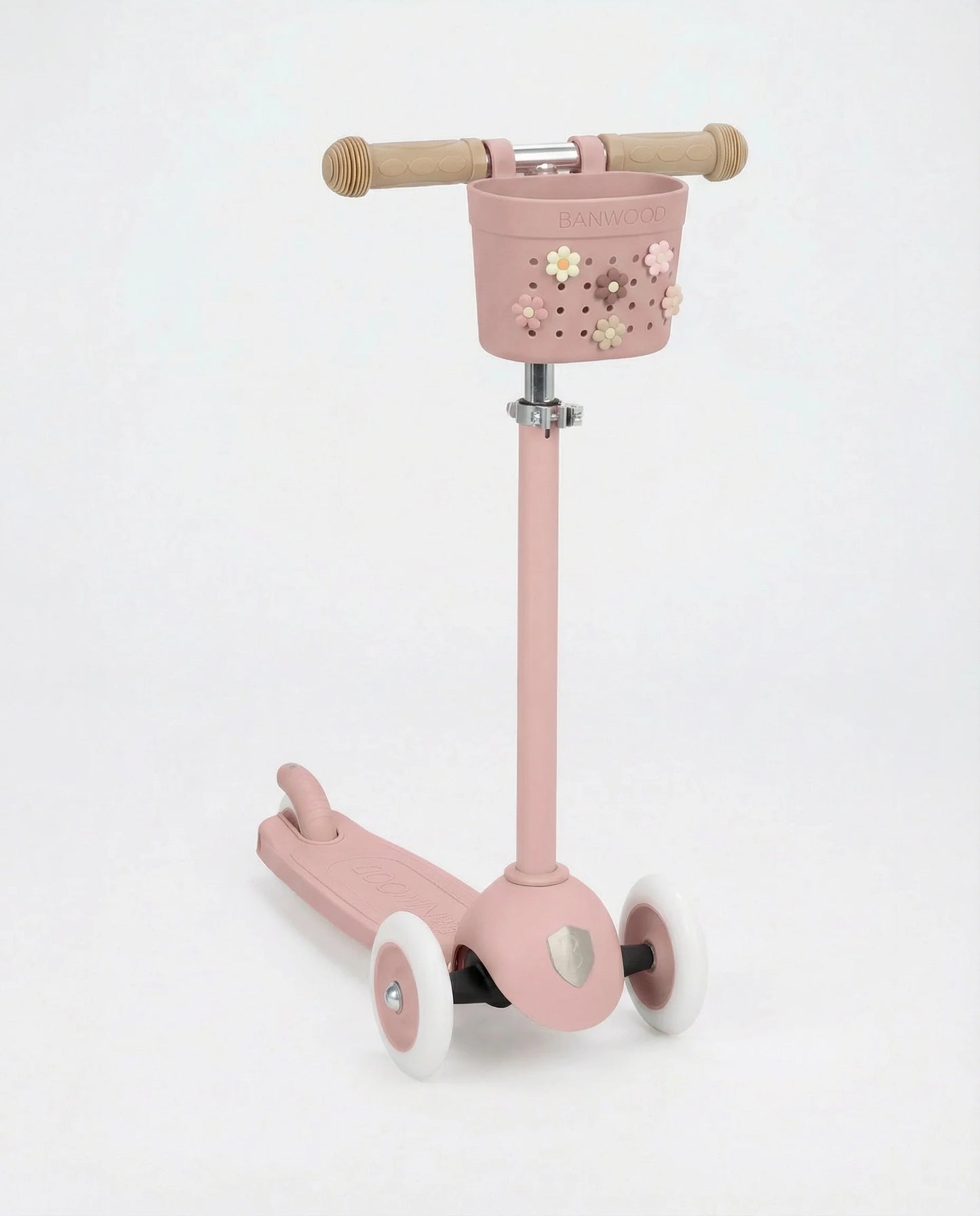 Banwood krepšelis paspirtukui ir dviračiui - Dusty rose