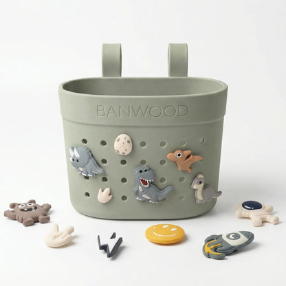Banwood krepšelis paspirtukui ir dviračiui - Olive
