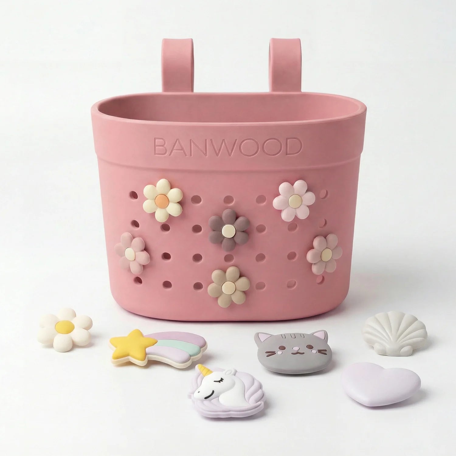Bamiki Banwood krepšelis paspirtukui ir dviračiui - Raspberry – Magiškas