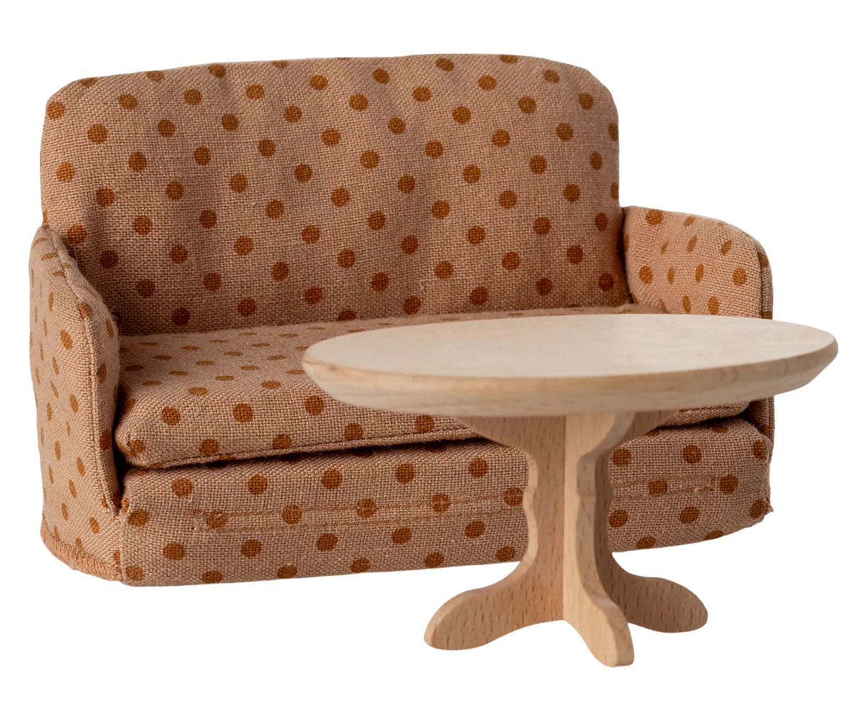 Maileg peliukų sofa/lova - Dots