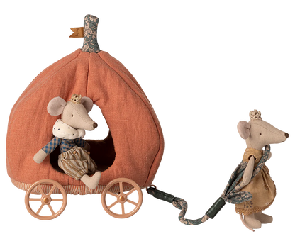 Maileg peliukų karieta - Pumpkin