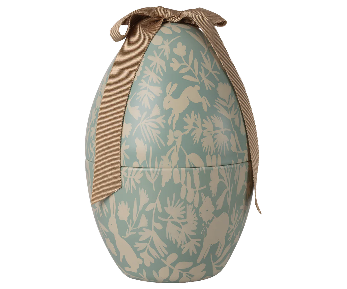 Maileg atsidarantis kiaušinis Dusty blue - MEDIUM