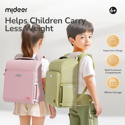 Mideer 3D juosmenį atpalaiduojanti mokyklinė kuprinė - Pink