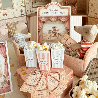 Maileg mouse house wallpaper