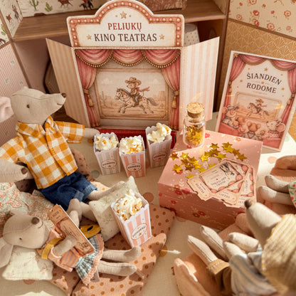 Maileg mouse house wallpaper