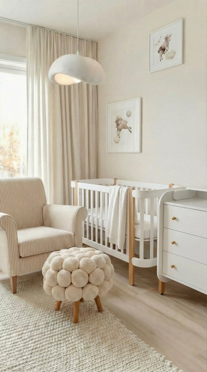 Ingvart transformuojama kūdikio lovytė - Nika natural + white