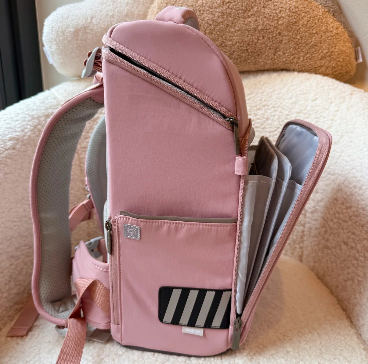 Mideer 3D juosmenį atpalaiduojanti mokyklinė kuprinė - Pink