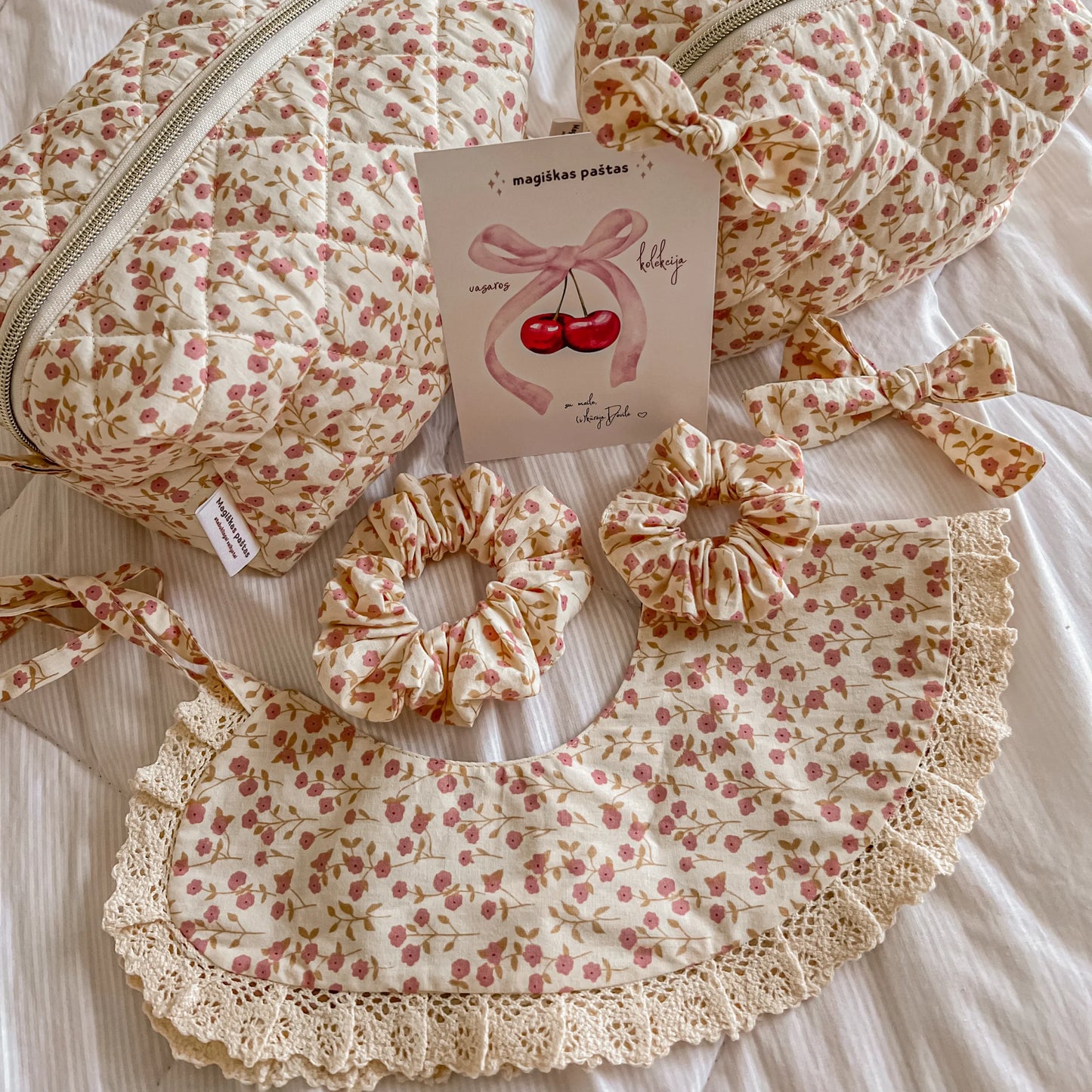 Mini plaukų segtukai arba gumytės - Rose