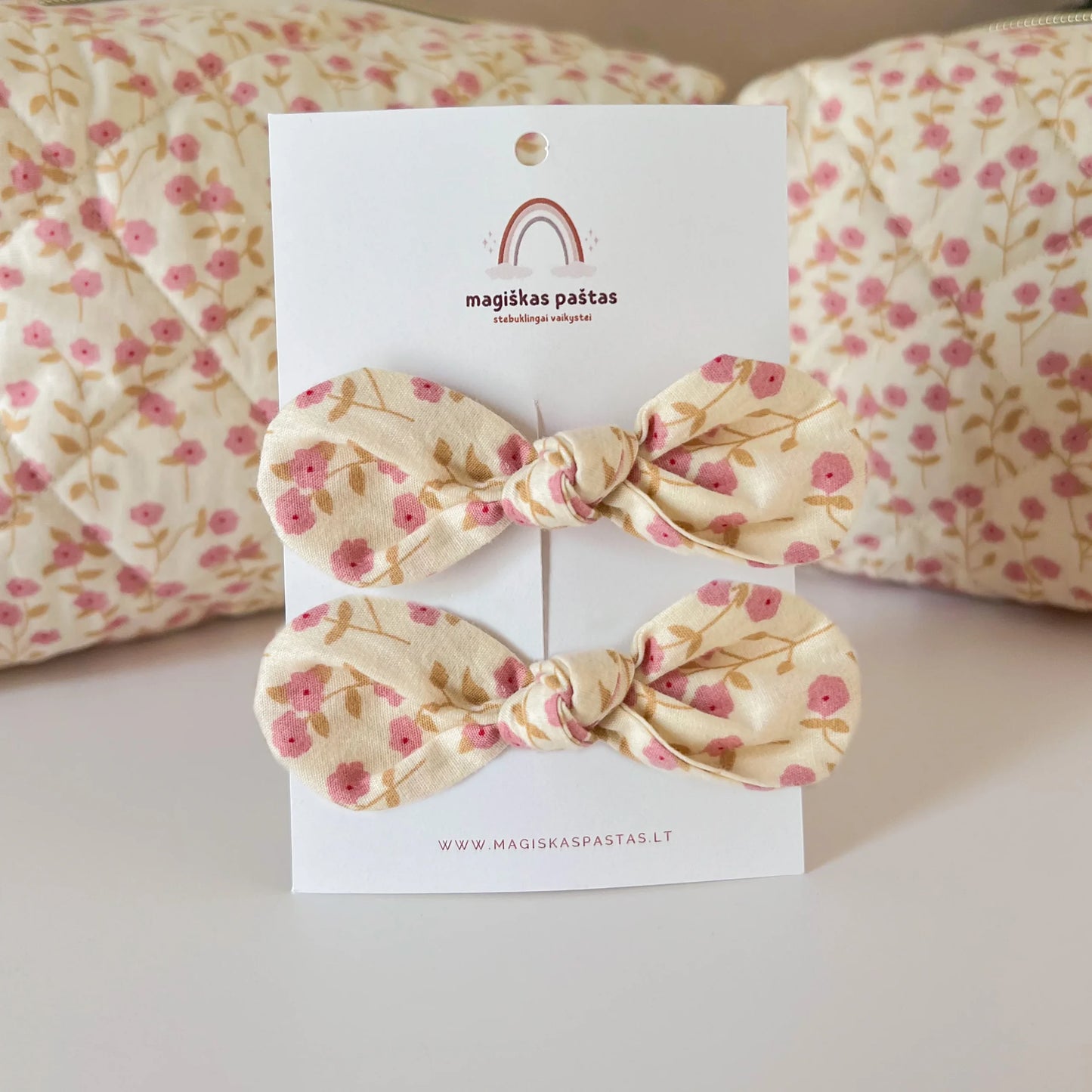 Mini plaukų segtukai arba gumytės - Rose