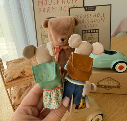 Maileg Mouse Biker Big Sister - Coral