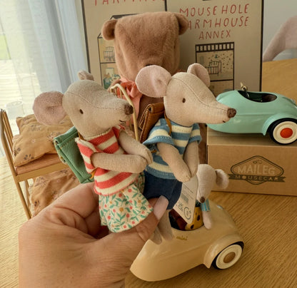 Maileg Mouse Biker Big Sister - Coral