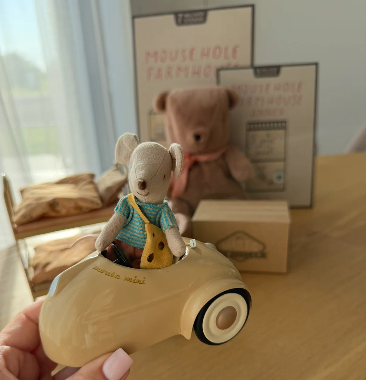 Maileg Mouse Car - Wheat