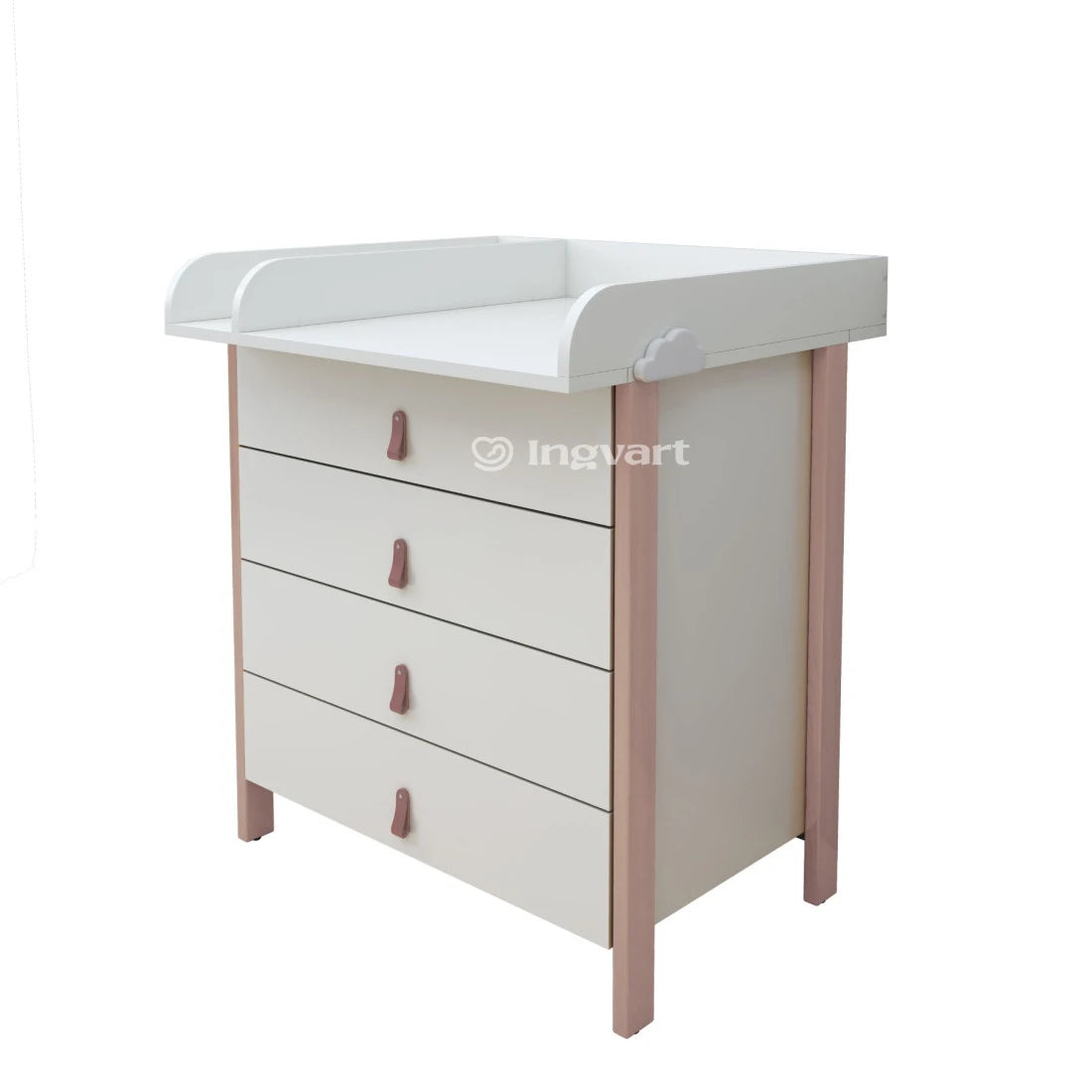 Ingvart komoda - Scandi white + capuccino