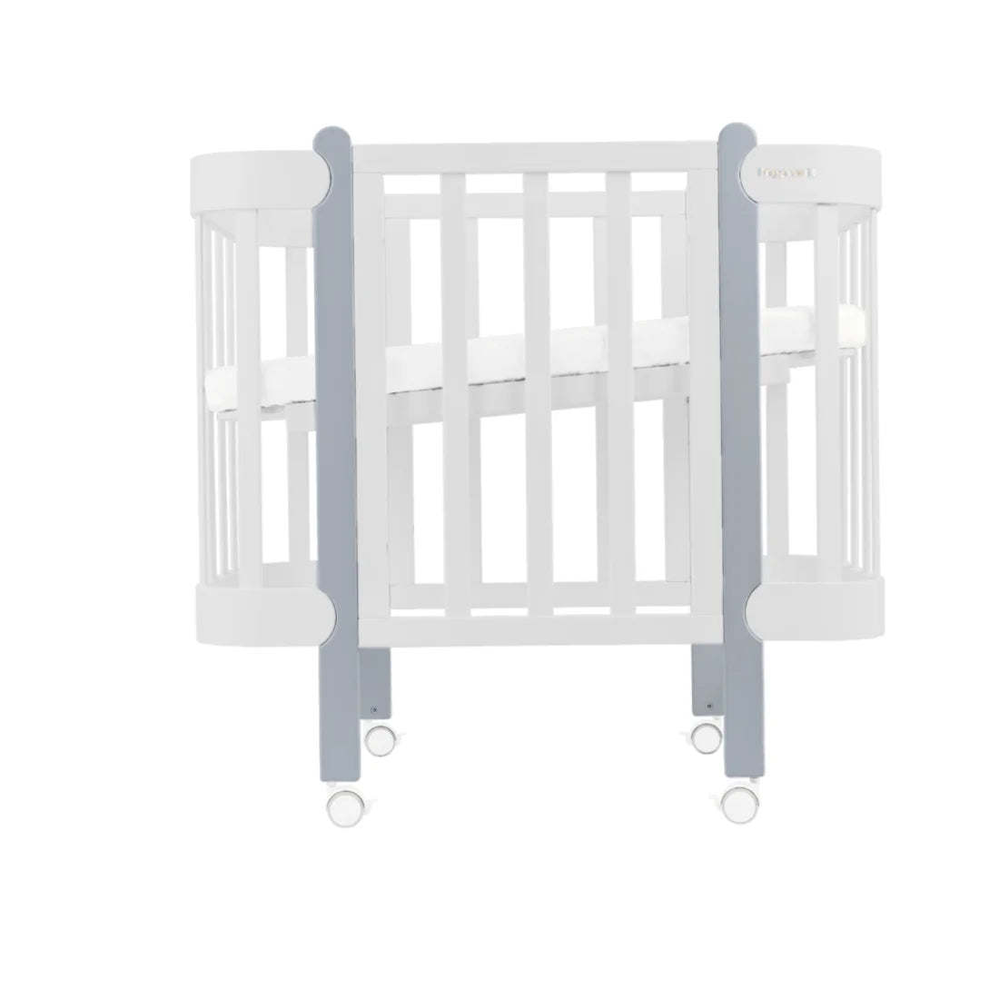 Ingvart transformuojama kudikio lovyte - Nika white + grey