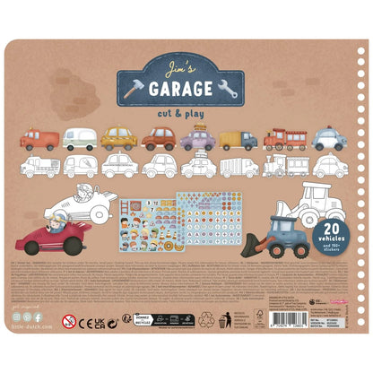 Little Dutch kūrybinė knyga - Jim's garage