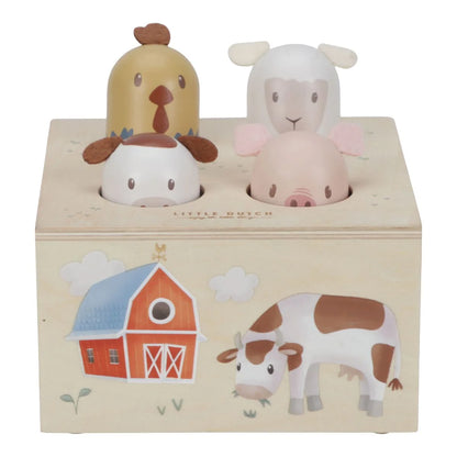 Little Dutch iššokantis muzikinis žaislas - Little farm